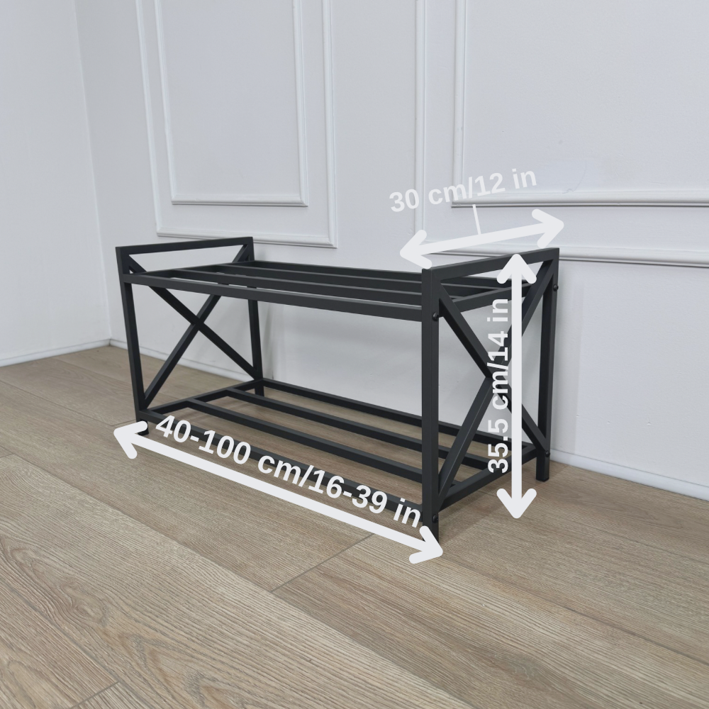Unassembled Metal Shoe Rack Loft