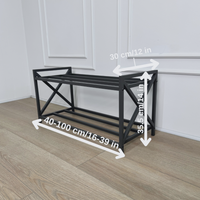 Unassembled Metal Shoe Rack Loft