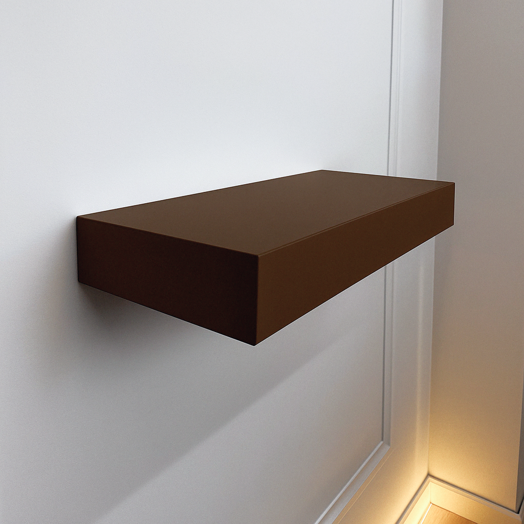 Stylish Wall Shelf with Built-In Safe