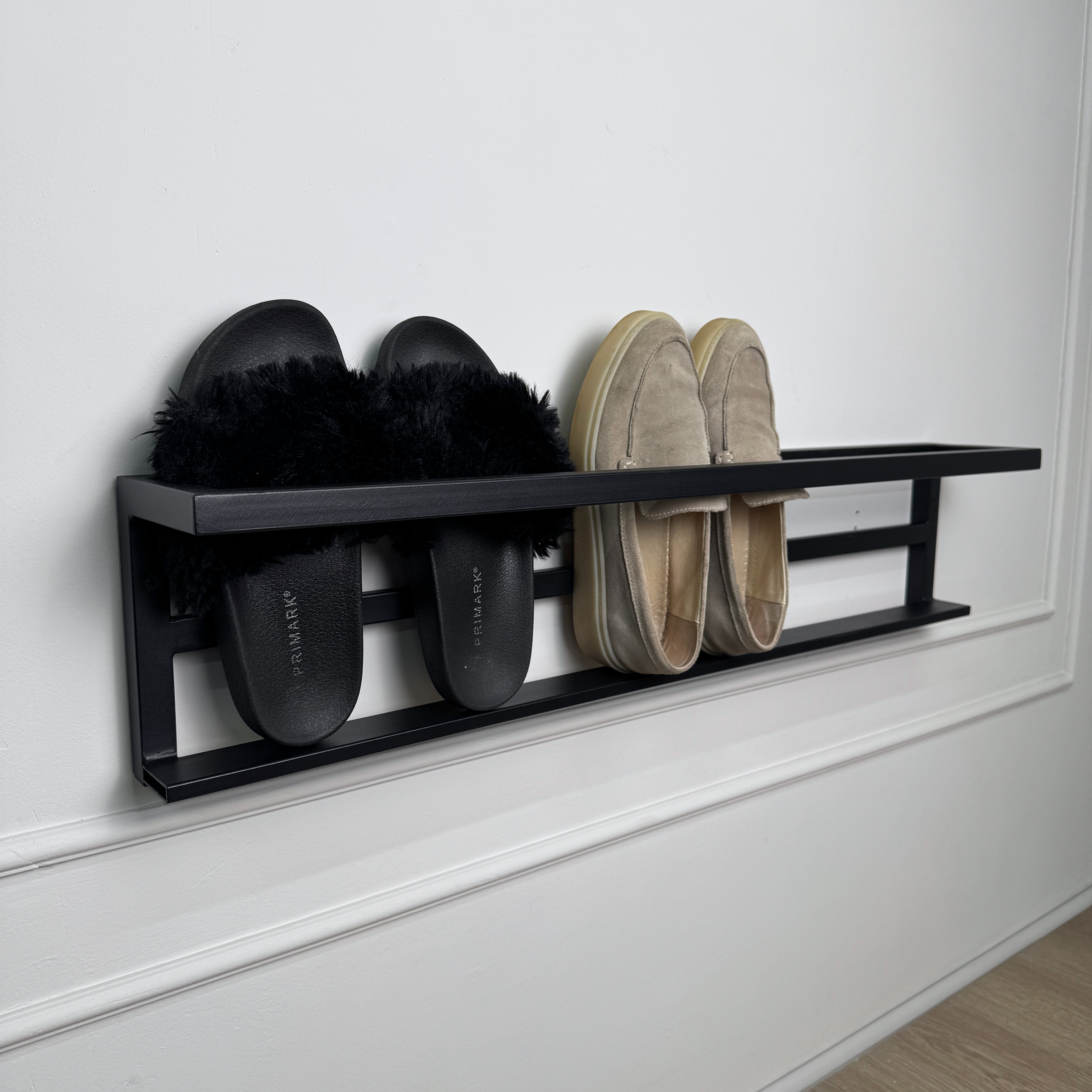 Minimalist Wall Shoe Shelf