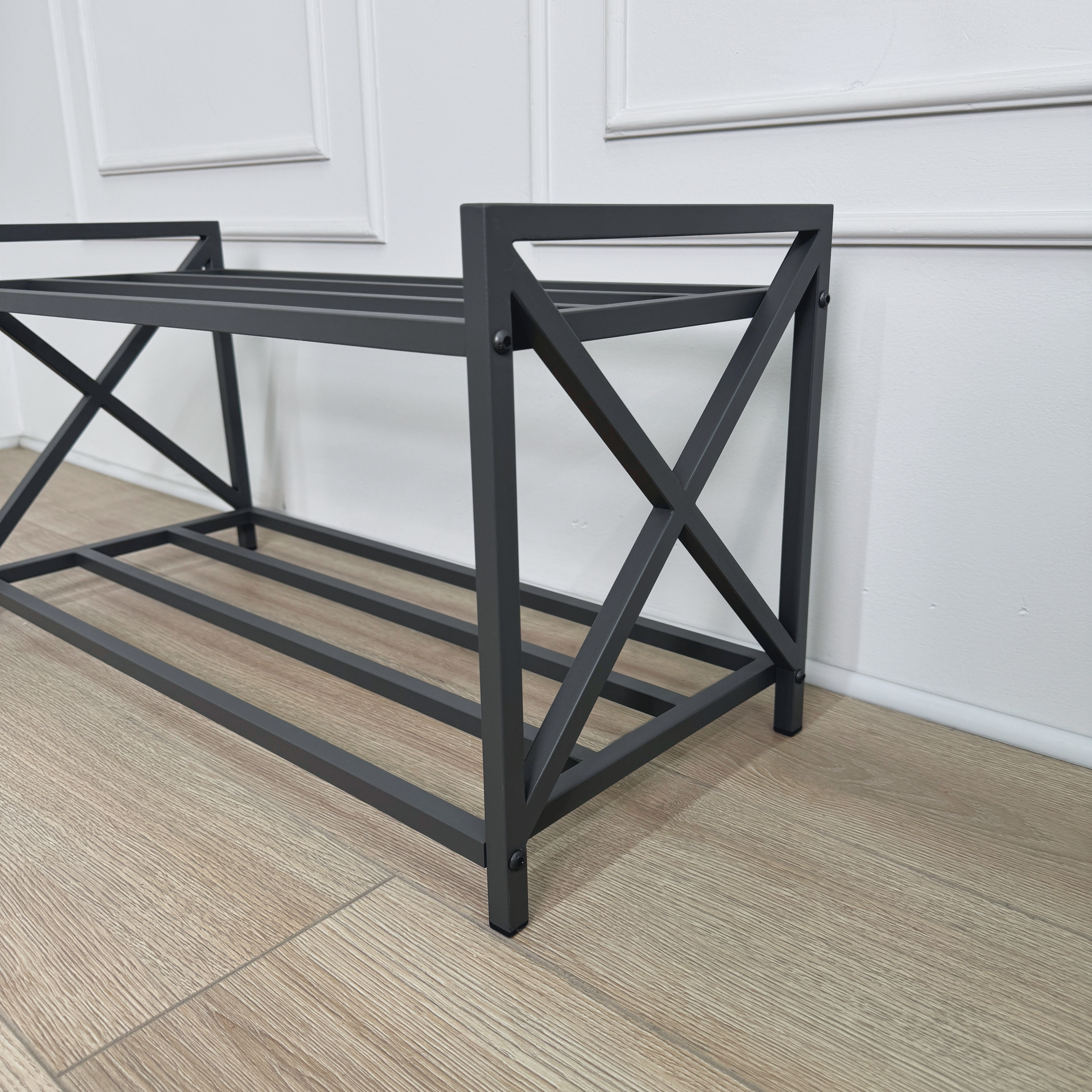 Unassembled Metal Shoe Rack Loft