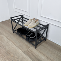 Unassembled Metal Shoe Rack Loft