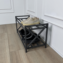 Unassembled Metal Shoe Rack Loft