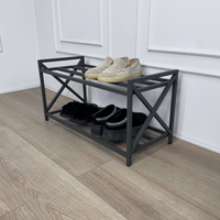 Unassembled Metal Shoe Rack Loft