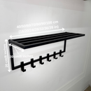 Loft Entryway Set – 2-Tier Metal Shoe Rack and Wall-Mounted Coat Rack
