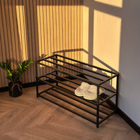 Compact Metal Shoe Rack