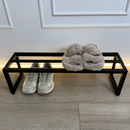 Contemporary Metal Shoe Shelf
