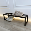 Contemporary Metal Shoe Shelf