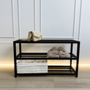 Minimalist 3-Tier Metal Shoe Rack