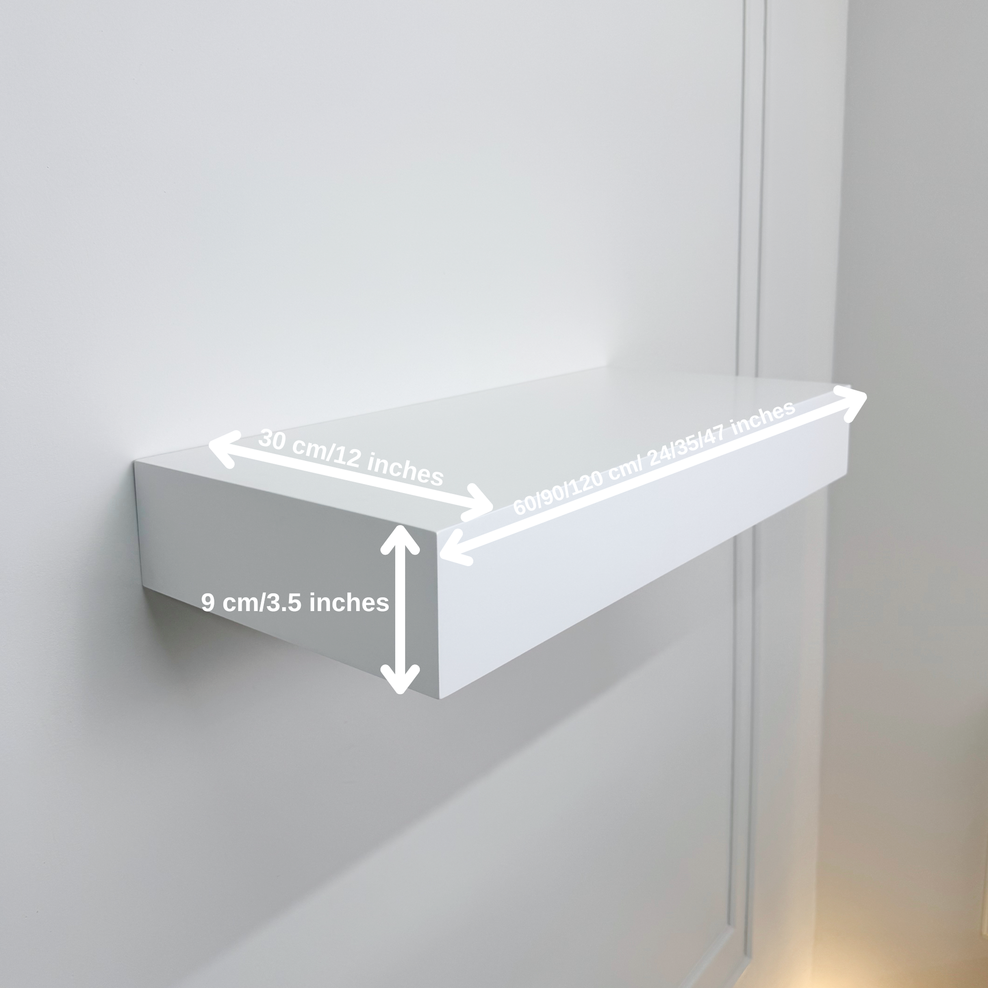 Stylish Wall Shelf with Built-In Safe
