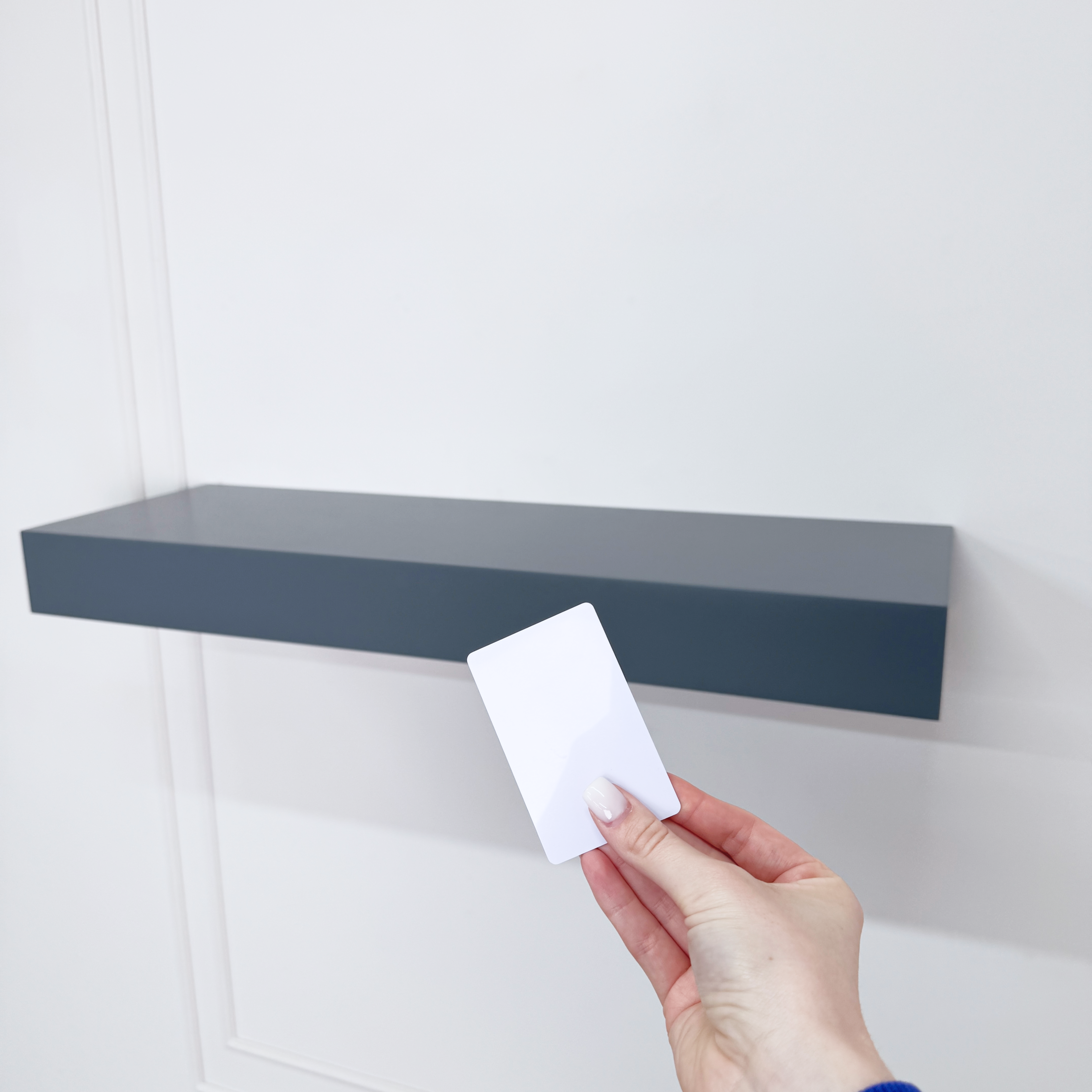 Stylish Wall Shelf with Built-In Safe