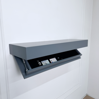 Stylish Wall Shelf with Built-In Safe