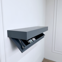 Stylish Wall Shelf with Built-In Safe