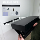 Stylish Wall Shelf with Built-In Safe
