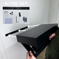 Stylish Wall Shelf with Built-In Safe