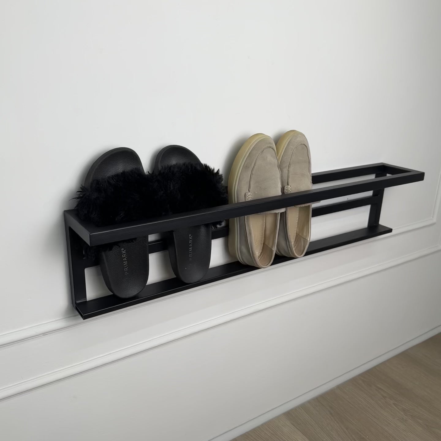 Minimalist Wall Shoe Shelf